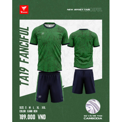 ÁO BÓNG ĐÁ KHÔNG LOGO TA19 FANCIFUL